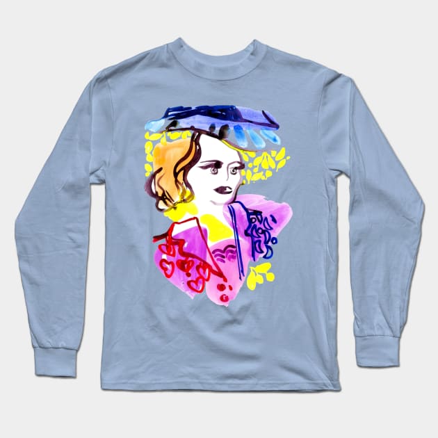 Cool girl Long Sleeve T-Shirt by Sotsenko